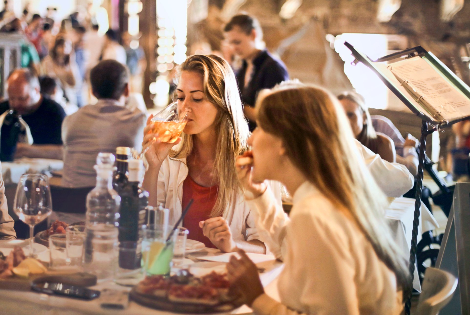 Woman Drinking Wine